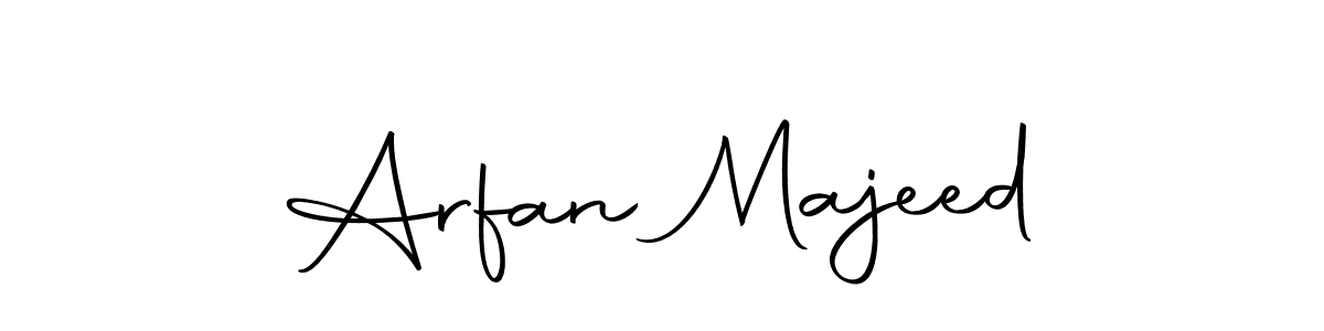 Design your own signature with our free online signature maker. With this signature software, you can create a handwritten (Autography-DOLnW) signature for name Arfan Majeed. Arfan Majeed signature style 10 images and pictures png