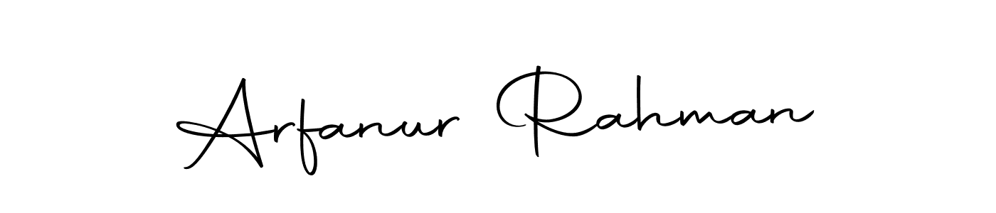 How to make Arfanur Rahman name signature. Use Autography-DOLnW style for creating short signs online. This is the latest handwritten sign. Arfanur Rahman signature style 10 images and pictures png