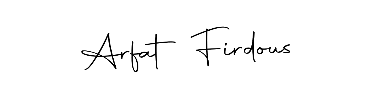 Also we have Arfat Firdous name is the best signature style. Create professional handwritten signature collection using Autography-DOLnW autograph style. Arfat Firdous signature style 10 images and pictures png