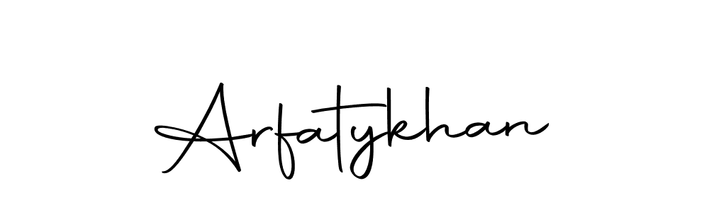 How to make Arfatykhan signature? Autography-DOLnW is a professional autograph style. Create handwritten signature for Arfatykhan name. Arfatykhan signature style 10 images and pictures png