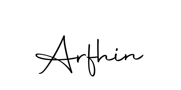 Similarly Autography-DOLnW is the best handwritten signature design. Signature creator online .You can use it as an online autograph creator for name Arfhin. Arfhin signature style 10 images and pictures png