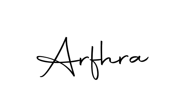 Make a beautiful signature design for name Arfhra. With this signature (Autography-DOLnW) style, you can create a handwritten signature for free. Arfhra signature style 10 images and pictures png