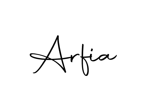 How to make Arfia signature? Autography-DOLnW is a professional autograph style. Create handwritten signature for Arfia name. Arfia signature style 10 images and pictures png