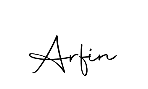 The best way (Autography-DOLnW) to make a short signature is to pick only two or three words in your name. The name Arfin include a total of six letters. For converting this name. Arfin signature style 10 images and pictures png