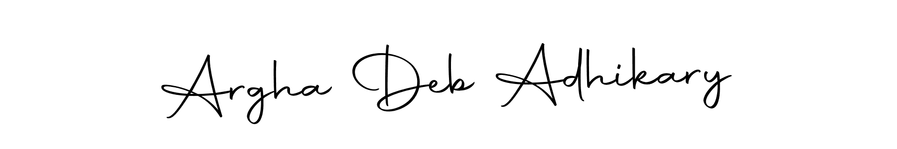 Use a signature maker to create a handwritten signature online. With this signature software, you can design (Autography-DOLnW) your own signature for name Argha Deb Adhikary. Argha Deb Adhikary signature style 10 images and pictures png