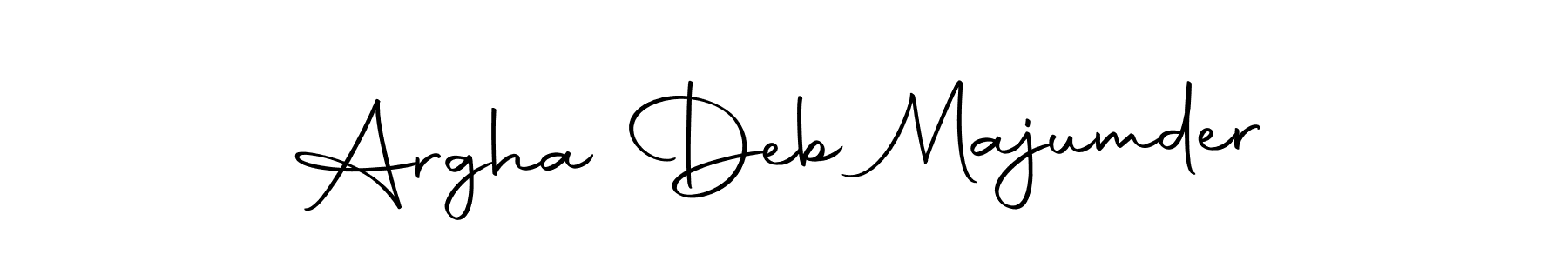 Design your own signature with our free online signature maker. With this signature software, you can create a handwritten (Autography-DOLnW) signature for name Argha Deb Majumder. Argha Deb Majumder signature style 10 images and pictures png