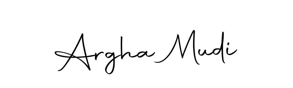Design your own signature with our free online signature maker. With this signature software, you can create a handwritten (Autography-DOLnW) signature for name Argha Mudi. Argha Mudi signature style 10 images and pictures png
