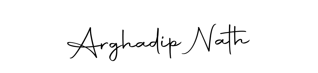 You should practise on your own different ways (Autography-DOLnW) to write your name (Arghadip Nath) in signature. don't let someone else do it for you. Arghadip Nath signature style 10 images and pictures png