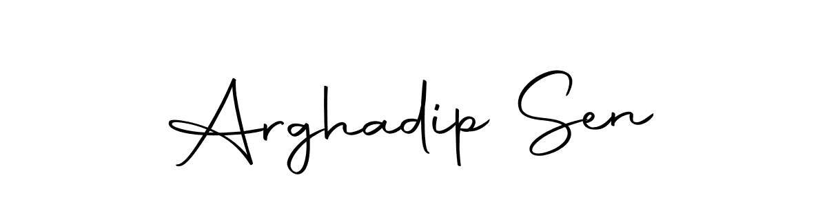 Use a signature maker to create a handwritten signature online. With this signature software, you can design (Autography-DOLnW) your own signature for name Arghadip Sen. Arghadip Sen signature style 10 images and pictures png