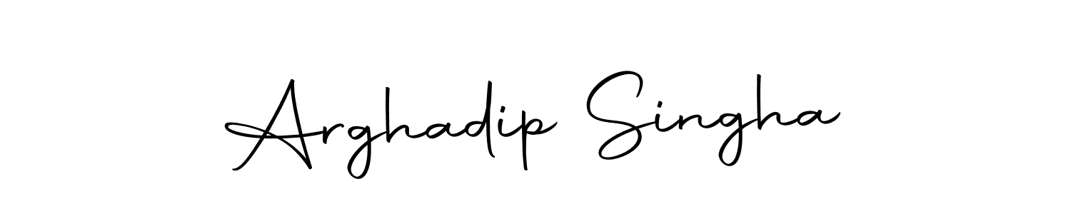 You can use this online signature creator to create a handwritten signature for the name Arghadip Singha. This is the best online autograph maker. Arghadip Singha signature style 10 images and pictures png