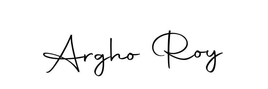 How to make Argho Roy name signature. Use Autography-DOLnW style for creating short signs online. This is the latest handwritten sign. Argho Roy signature style 10 images and pictures png