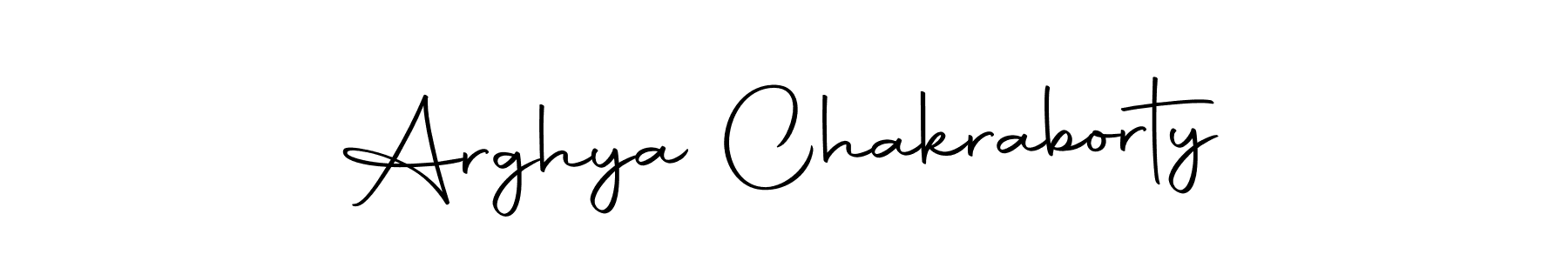 Create a beautiful signature design for name Arghya Chakraborty. With this signature (Autography-DOLnW) fonts, you can make a handwritten signature for free. Arghya Chakraborty signature style 10 images and pictures png