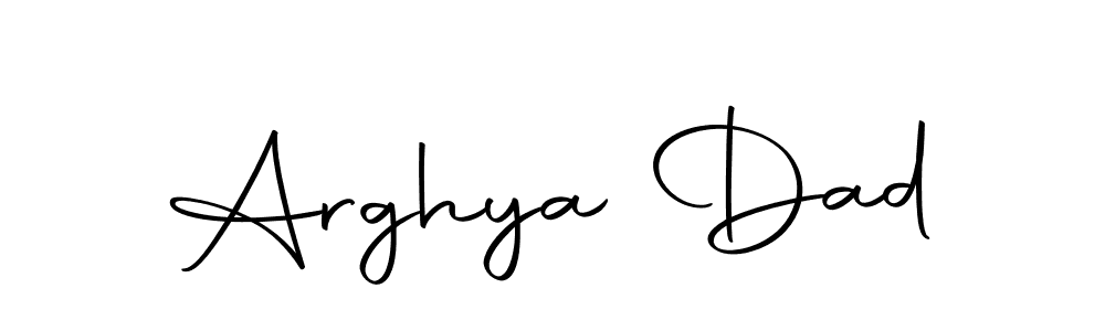 You can use this online signature creator to create a handwritten signature for the name Arghya Dad. This is the best online autograph maker. Arghya Dad signature style 10 images and pictures png