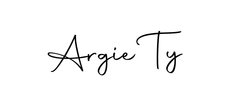Design your own signature with our free online signature maker. With this signature software, you can create a handwritten (Autography-DOLnW) signature for name Argie Ty. Argie Ty signature style 10 images and pictures png