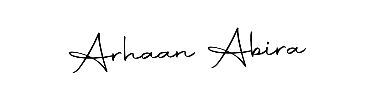 Create a beautiful signature design for name Arhaan Abira. With this signature (Autography-DOLnW) fonts, you can make a handwritten signature for free. Arhaan Abira signature style 10 images and pictures png