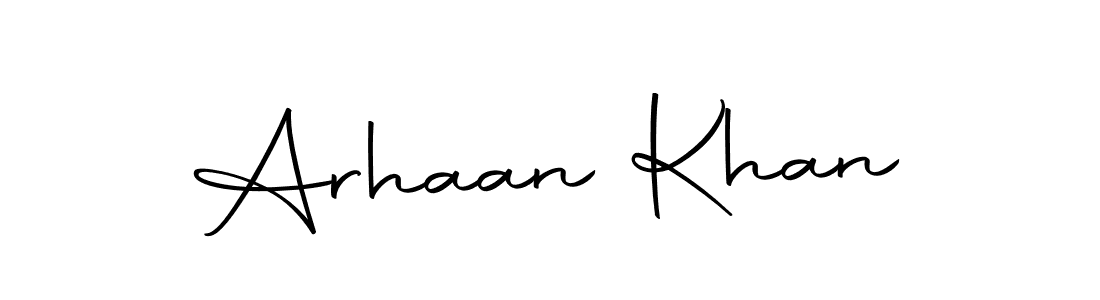 Design your own signature with our free online signature maker. With this signature software, you can create a handwritten (Autography-DOLnW) signature for name Arhaan Khan. Arhaan Khan signature style 10 images and pictures png