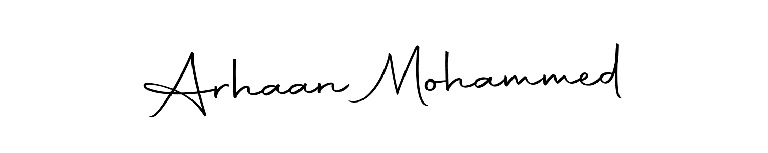 Also we have Arhaan Mohammed name is the best signature style. Create professional handwritten signature collection using Autography-DOLnW autograph style. Arhaan Mohammed signature style 10 images and pictures png