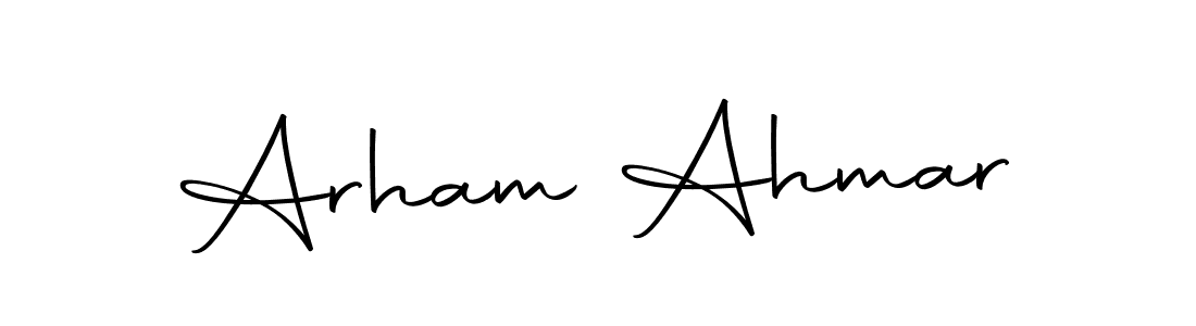 How to make Arham Ahmar signature? Autography-DOLnW is a professional autograph style. Create handwritten signature for Arham Ahmar name. Arham Ahmar signature style 10 images and pictures png