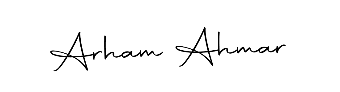 How to make Arham Ahmar signature? Autography-DOLnW is a professional autograph style. Create handwritten signature for Arham Ahmar name. Arham Ahmar signature style 10 images and pictures png