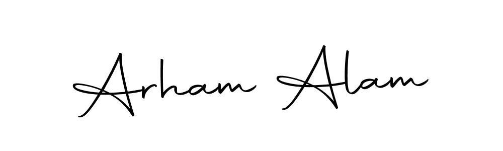 Make a beautiful signature design for name Arham Alam. With this signature (Autography-DOLnW) style, you can create a handwritten signature for free. Arham Alam signature style 10 images and pictures png