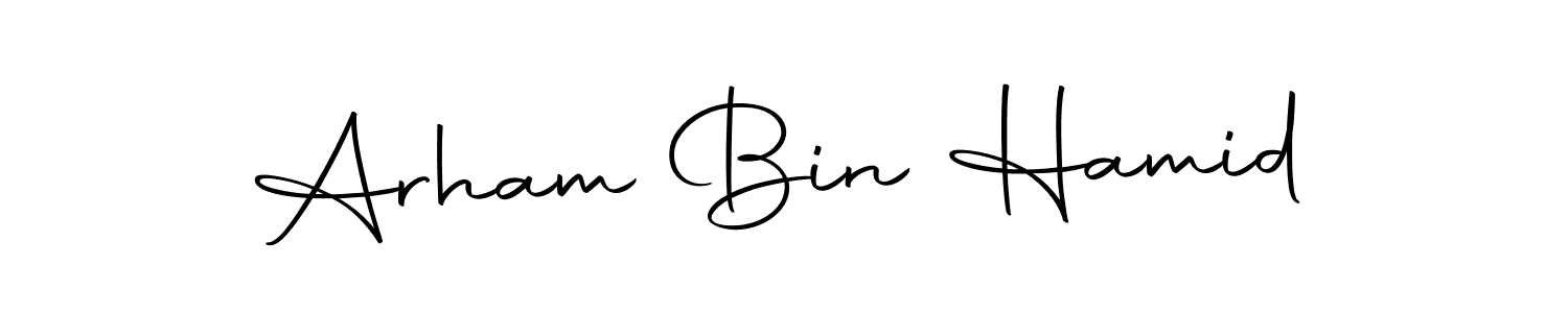 You can use this online signature creator to create a handwritten signature for the name Arham Bin Hamid. This is the best online autograph maker. Arham Bin Hamid signature style 10 images and pictures png