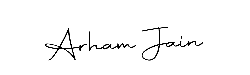 This is the best signature style for the Arham Jain name. Also you like these signature font (Autography-DOLnW). Mix name signature. Arham Jain signature style 10 images and pictures png