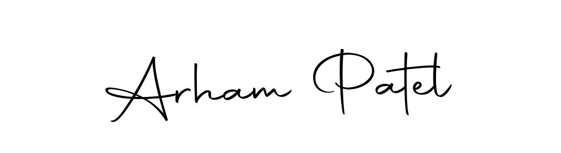 Arham Patel stylish signature style. Best Handwritten Sign (Autography-DOLnW) for my name. Handwritten Signature Collection Ideas for my name Arham Patel. Arham Patel signature style 10 images and pictures png