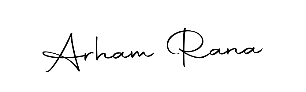 if you are searching for the best signature style for your name Arham Rana. so please give up your signature search. here we have designed multiple signature styles  using Autography-DOLnW. Arham Rana signature style 10 images and pictures png
