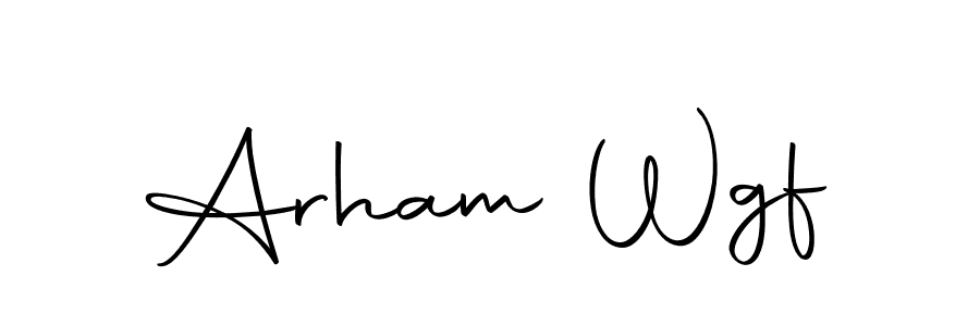 Make a beautiful signature design for name Arham Wgf. With this signature (Autography-DOLnW) style, you can create a handwritten signature for free. Arham Wgf signature style 10 images and pictures png