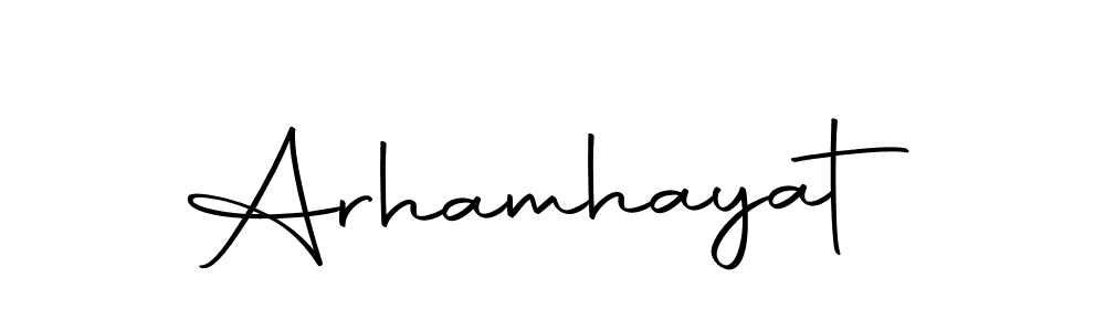 Create a beautiful signature design for name Arhamhayat. With this signature (Autography-DOLnW) fonts, you can make a handwritten signature for free. Arhamhayat signature style 10 images and pictures png