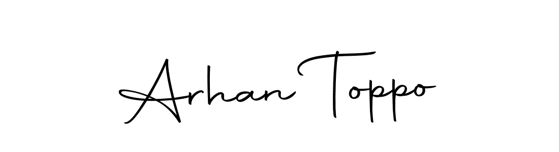 The best way (Autography-DOLnW) to make a short signature is to pick only two or three words in your name. The name Arhan Toppo include a total of six letters. For converting this name. Arhan Toppo signature style 10 images and pictures png