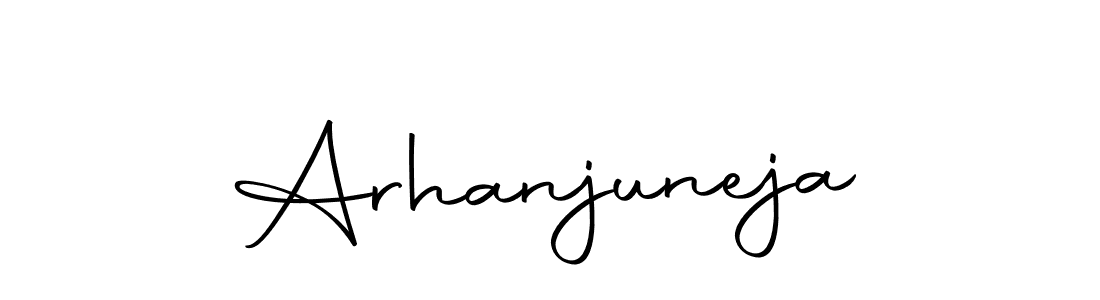 This is the best signature style for the Arhanjuneja name. Also you like these signature font (Autography-DOLnW). Mix name signature. Arhanjuneja signature style 10 images and pictures png