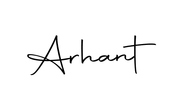 Design your own signature with our free online signature maker. With this signature software, you can create a handwritten (Autography-DOLnW) signature for name Arhant. Arhant signature style 10 images and pictures png