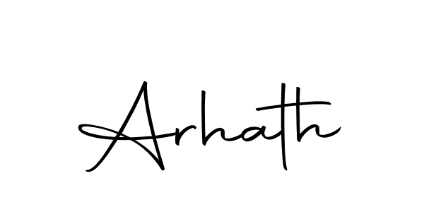 Make a beautiful signature design for name Arhath. Use this online signature maker to create a handwritten signature for free. Arhath signature style 10 images and pictures png