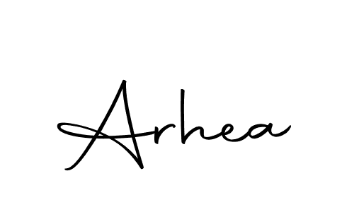 Use a signature maker to create a handwritten signature online. With this signature software, you can design (Autography-DOLnW) your own signature for name Arhea. Arhea signature style 10 images and pictures png