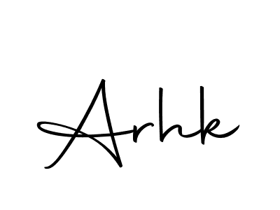 Make a beautiful signature design for name Arhk. With this signature (Autography-DOLnW) style, you can create a handwritten signature for free. Arhk signature style 10 images and pictures png