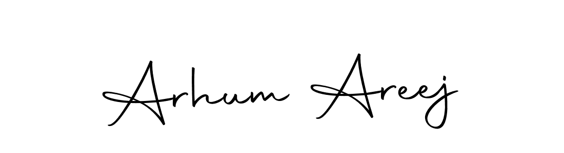Design your own signature with our free online signature maker. With this signature software, you can create a handwritten (Autography-DOLnW) signature for name Arhum Areej. Arhum Areej signature style 10 images and pictures png