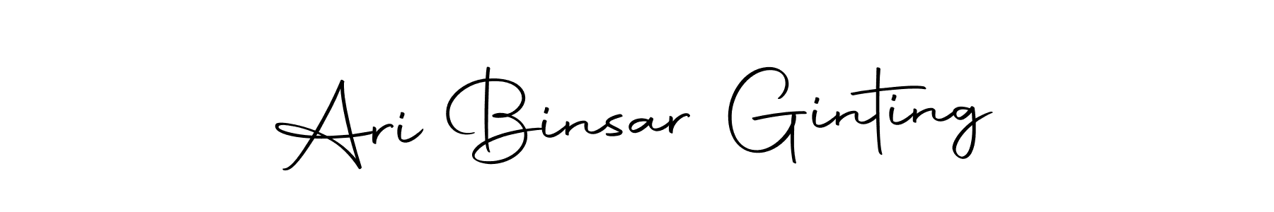 How to make Ari Binsar Ginting name signature. Use Autography-DOLnW style for creating short signs online. This is the latest handwritten sign. Ari Binsar Ginting signature style 10 images and pictures png