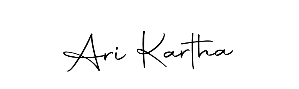 You should practise on your own different ways (Autography-DOLnW) to write your name (Ari Kartha) in signature. don't let someone else do it for you. Ari Kartha signature style 10 images and pictures png