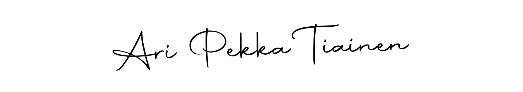 You should practise on your own different ways (Autography-DOLnW) to write your name (Ari Pekka Tiainen) in signature. don't let someone else do it for you. Ari Pekka Tiainen signature style 10 images and pictures png