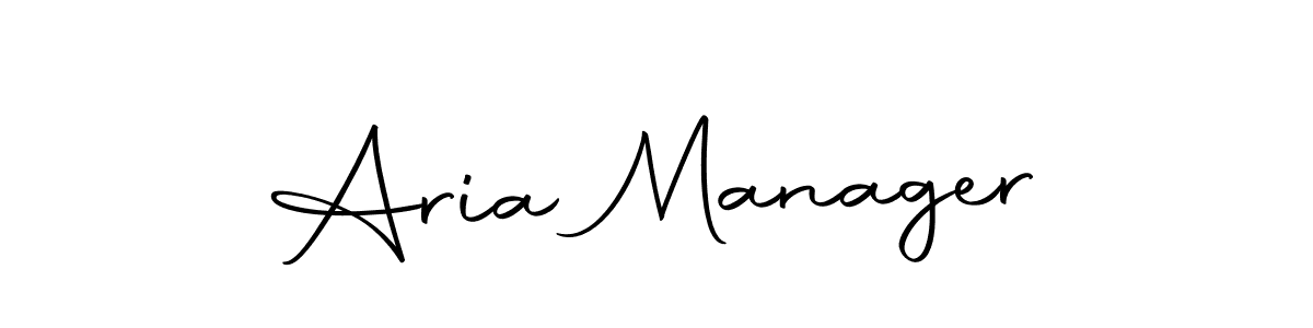 Design your own signature with our free online signature maker. With this signature software, you can create a handwritten (Autography-DOLnW) signature for name Aria Manager. Aria Manager signature style 10 images and pictures png