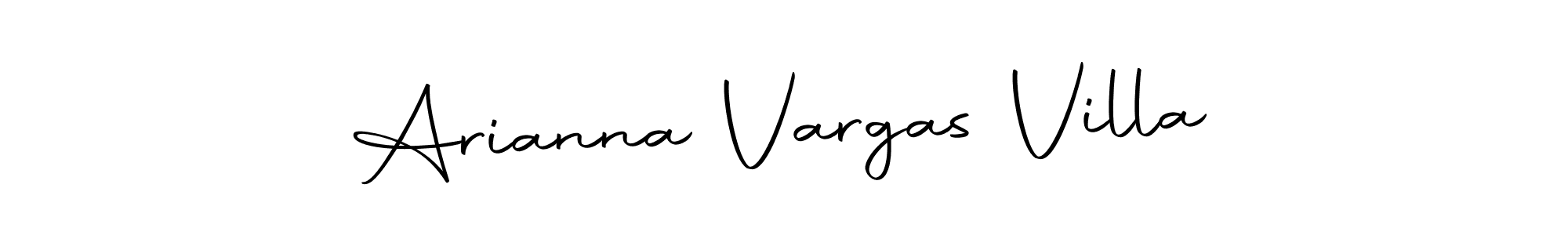 Design your own signature with our free online signature maker. With this signature software, you can create a handwritten (Autography-DOLnW) signature for name Arianna Vargas Villa. Arianna Vargas Villa signature style 10 images and pictures png