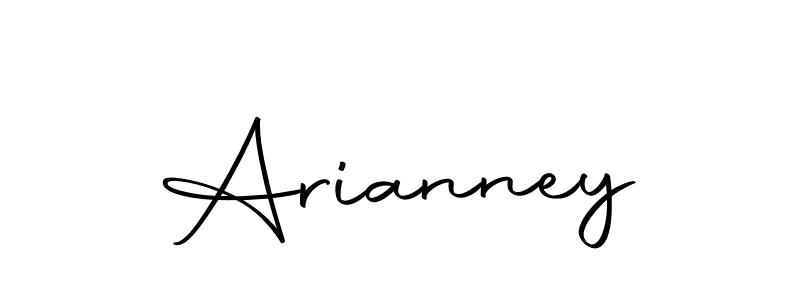 Make a beautiful signature design for name Arianney. With this signature (Autography-DOLnW) style, you can create a handwritten signature for free. Arianney signature style 10 images and pictures png
