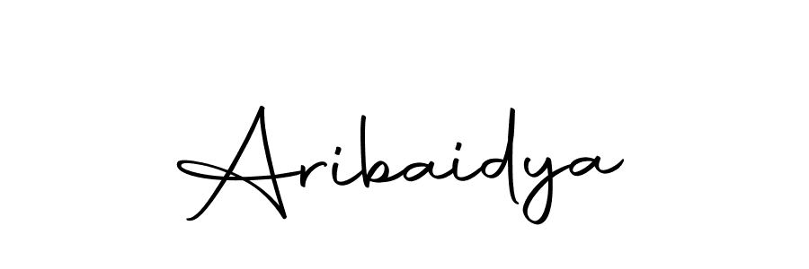Design your own signature with our free online signature maker. With this signature software, you can create a handwritten (Autography-DOLnW) signature for name Aribaidya. Aribaidya signature style 10 images and pictures png