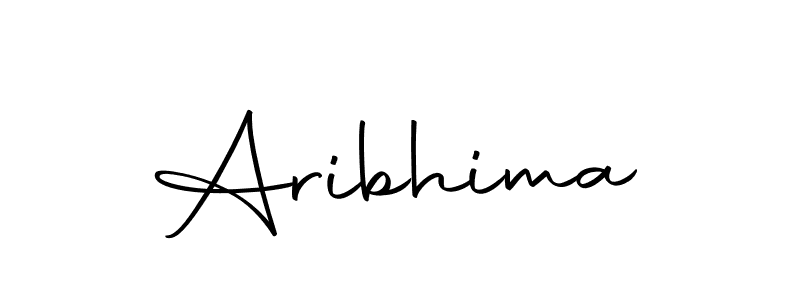 Design your own signature with our free online signature maker. With this signature software, you can create a handwritten (Autography-DOLnW) signature for name Aribhima. Aribhima signature style 10 images and pictures png