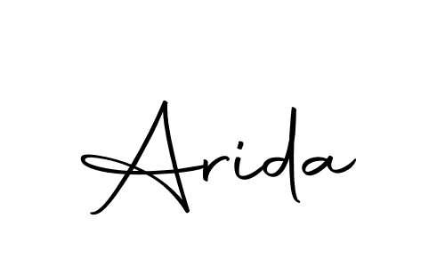 How to make Arida signature? Autography-DOLnW is a professional autograph style. Create handwritten signature for Arida name. Arida signature style 10 images and pictures png