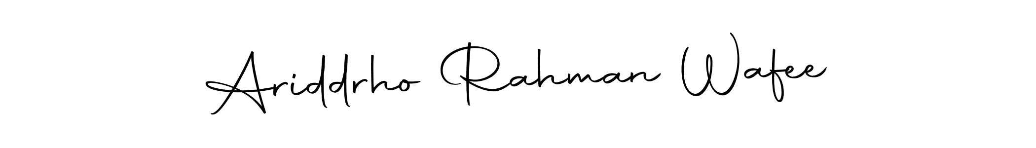 Make a beautiful signature design for name Ariddrho Rahman Wafee. Use this online signature maker to create a handwritten signature for free. Ariddrho Rahman Wafee signature style 10 images and pictures png