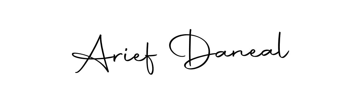 Make a beautiful signature design for name Arief Daneal. Use this online signature maker to create a handwritten signature for free. Arief Daneal signature style 10 images and pictures png