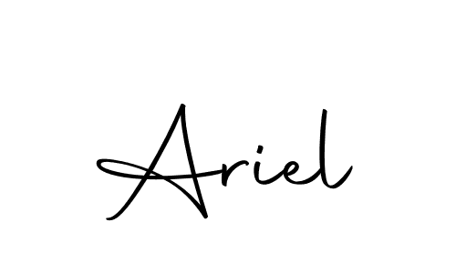 Design your own signature with our free online signature maker. With this signature software, you can create a handwritten (Autography-DOLnW) signature for name Ariel. Ariel signature style 10 images and pictures png