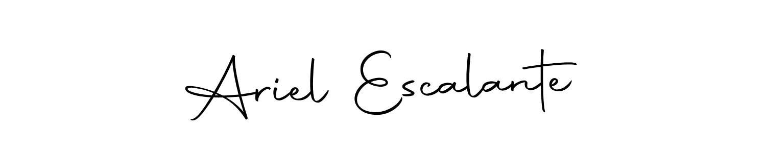 Create a beautiful signature design for name Ariel Escalante. With this signature (Autography-DOLnW) fonts, you can make a handwritten signature for free. Ariel Escalante signature style 10 images and pictures png